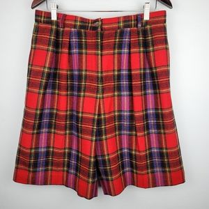 Vintage Susan Bristol Plaid Wool Vtg High Waist S… - image 1